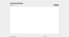 Desktop Screenshot of functionalaesthetics.org